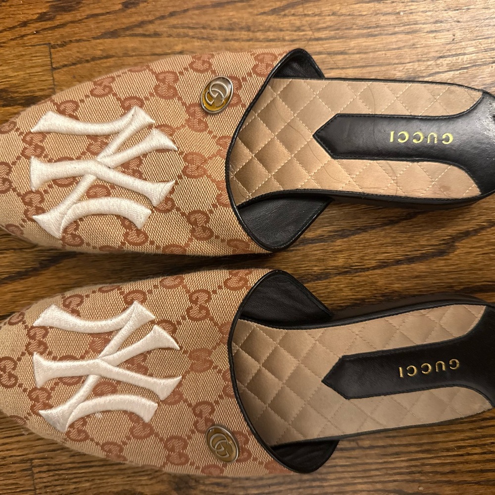 Gucci Women's Tan Slip-On Shoes